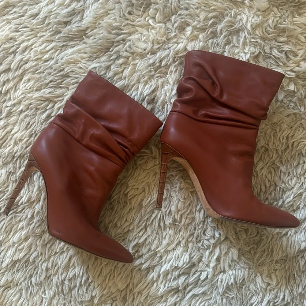Paris Texas Brown Ankle Boots - Picture 3 of 3